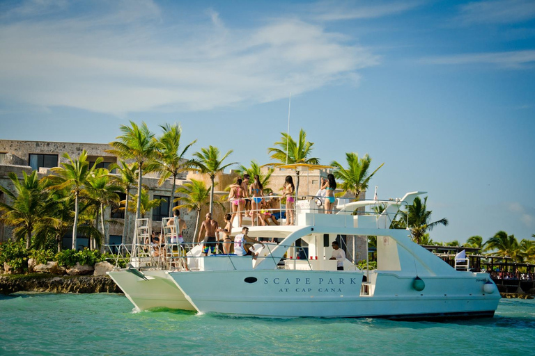 Juanillo VIP Beach Club and Hoyo Azul Catamaran Cruise