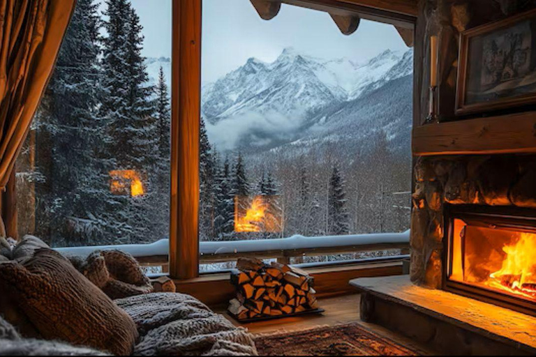 Fairbanks : lodge d'observation des aurores boréales