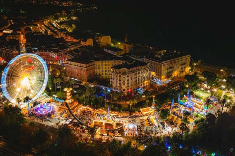 From Eze: Panoramic Mehari & Nice Christmas Market From Èze: Panoramic Méhari & Nice Christmas Market