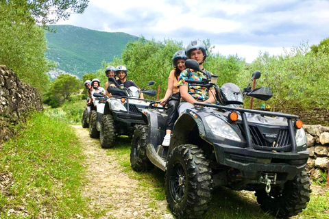 Split: ATV Quad Tour Adventure with waterfall swimming Tandem Ride