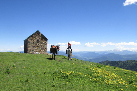 1 giorno di avventura a cavallo nei monti Borjomi1 giorno di avventura a cavallo nel Parco Nazionale di Borjomi