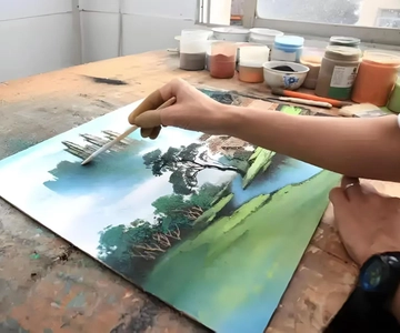 Zhangjiajie: Quartz Sand Painting Experience & Art Gallery