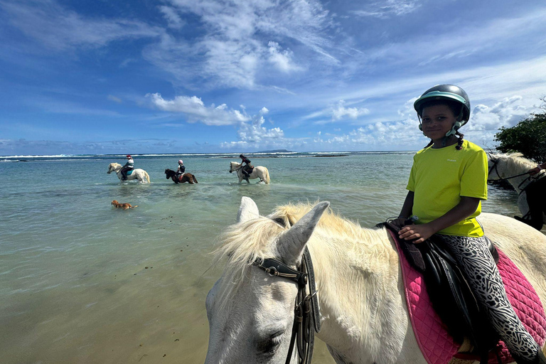 Saint-François : Balade à cheval en bord de mer de 2h30
