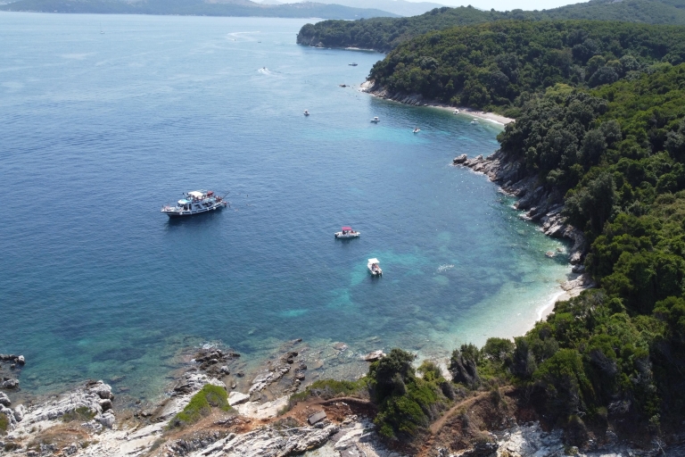 Kust van Noordoost-Corfu: zwemmen, snorkelen met lunch en drankjes