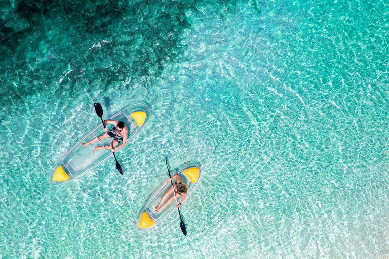 Zanzibar : Excursion en tandem en kayak transparent et dîner au Rock