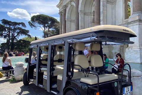 Rome Top Highlights Golf Cart Tour(Private option if chosen) Private