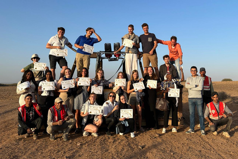 Marrakech: Balloon Flight, Berber Breakfast & Certificate