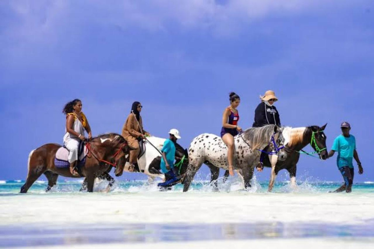Zanzíbar: paseo a caballo por la playa con recogidaOpción con tarifas de equitación pero sin traslado incluido