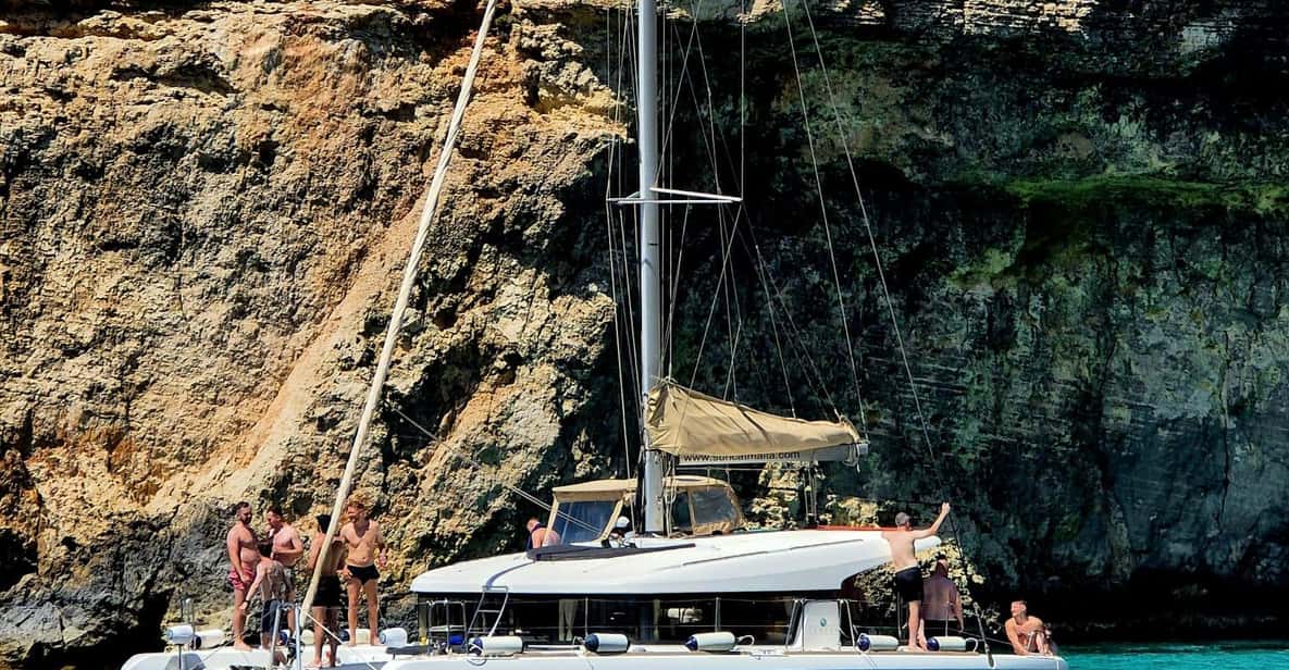 St. Paul's Bay: Half-Day Scenic Catamaran Tour with Drinks — a boat tour from Malta, Malta