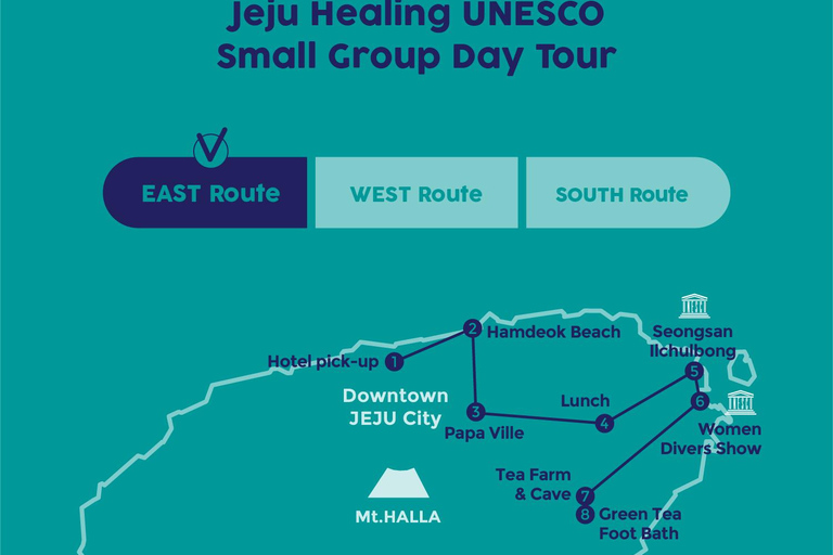 Jeju East: Healing UNESCO Small Group Day Tour