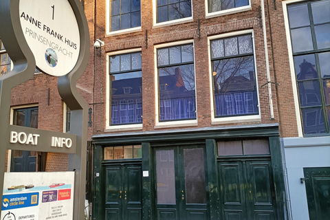 Amsterdam: Tour guidato a piedi di Anna FrankTour di gruppo in tedesco (senza ingresso alla casa)