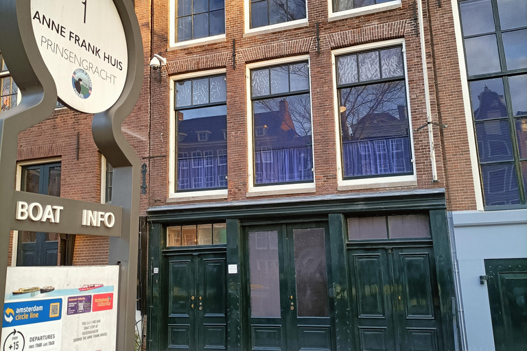 Amsterdam : Visite guidée d'Anne Frank à piedVisite de groupe en anglais (sans entrée dans la maison)