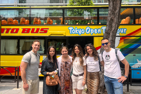 Tokyo: 60min Panoramic Open Top Bus Tour with Audio Guide