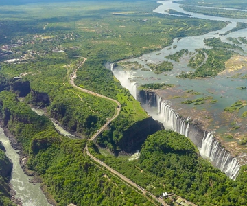 Victoria Falls: Helicopter Tour with Hotel Pickup