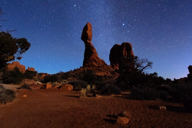 Moab: De vensters in Arches begeleide sterrenkijkwandeling