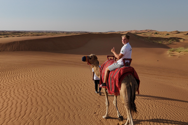 Dubai: Duin Buggy Safari en kamelenrit met vervoer2-zits met gedeelde vervoersservice