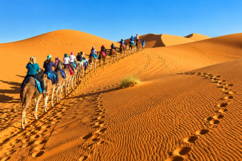 Agadir to Marrakech: 3-Day Merzouga Camel Ride & Luxury Camp Private luxury Sahara tour – exclusive experience