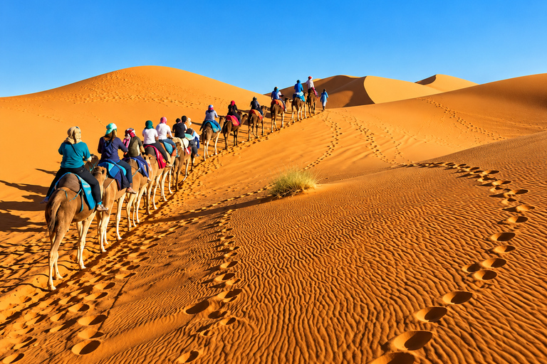 Agadir to Marrakech: 3-Day Merzouga Camel Ride & Luxury Camp Private luxury Sahara tour – exclusive experience