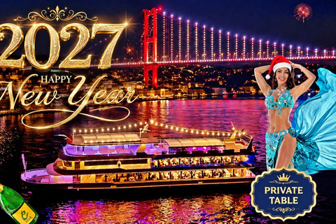 Istanbul: New Year's Eve Bosphorus Cruise w/ Dinner Option Meeting Point - Cruise with Dinner and Alcoholic Drinks