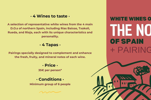 Cata: Vinos Blancos del Norte de España + Maridaje