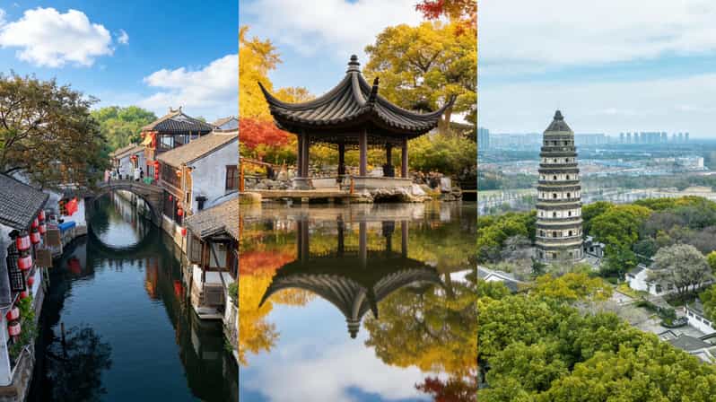 Suzhou: Gardens and Tongli or Zhouzhuang Water Town