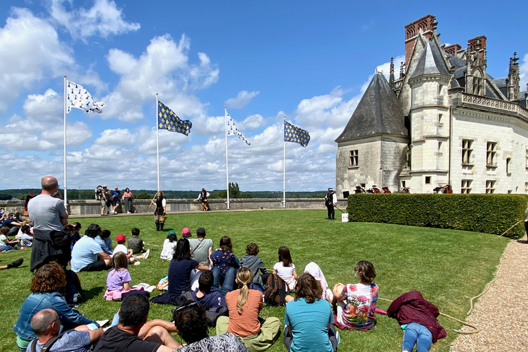 3 Loire Castles Live Guided Small group by Mercedes minivan