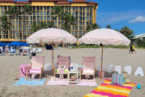 Boynton Beach: Noleggio Cabana per un giorno in spiaggia tutto incluso!