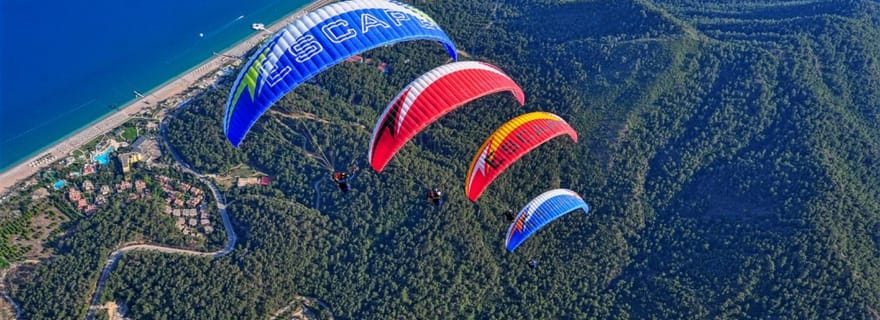 Kemer : parapente avec transfert depuis l'hôtel et téléphérique
