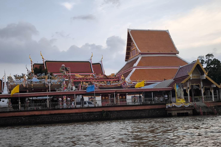 Da Ayutthaya : Giro in barca di un&#039;ora nel patrimonio di AyutthayaDa Bangkok : Tour pomeridiano della città fluviale di Bangkok