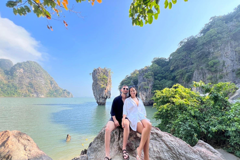 Khao Lak: Private Phang Nga Bay by Luxury Longtail Tour James Bond with Canoe