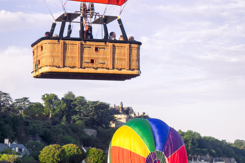 Giro in mongolfiera di Amboise al tramonto sulla Valle della Loira