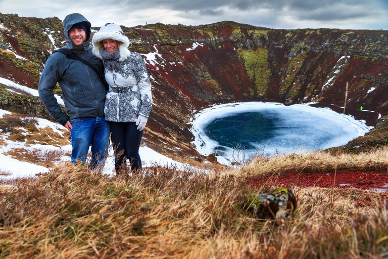Private Golden Circle with Snowmobile Ride from Reykjavik