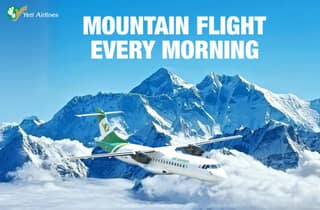 Kathmandu: Everest-Rundflug mit Hoteltransfer