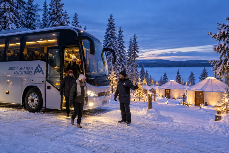 Levi: Arctic Village Evening Pass with Transfers
