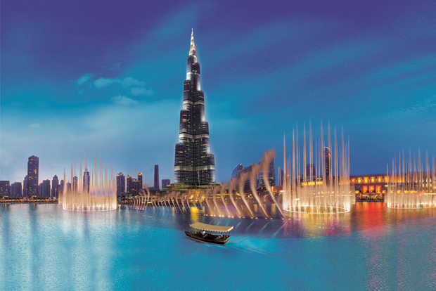 Dubai: Giro del lago e spettacolo della fontana del Burj Khalifa