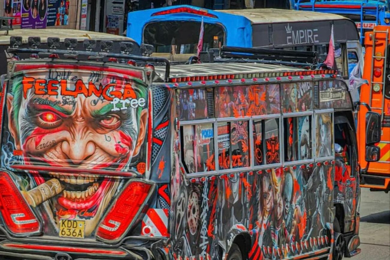 Nairobi: Matatu Culture Tour with Music, Art & Street Vibes Nairobi moving art with music.