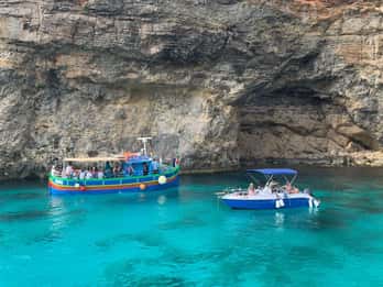 Full day private charter around Comino, Gozo & Malta