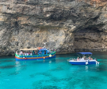 Full day private charter around Comino, Gozo & Malta