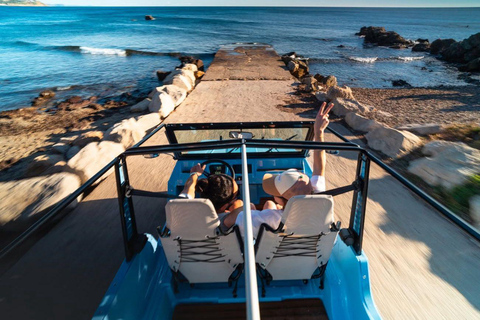 Ibiza: Tour driving an automatic and electric Mehari. Ibiza: tour driving an automatic and electric Mehari.