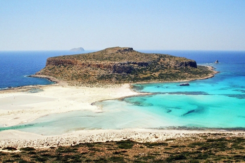 Vanuit de gebieden van Chania: Dagtrip Gramvousa-eiland en Balos-strandAfhalen van Chania