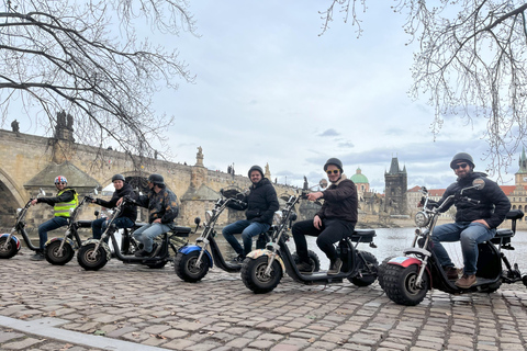 Prague ❤️Panoramic Views❤️ on Electric Tricycle with a Guide 60 min tour - one person per Trike