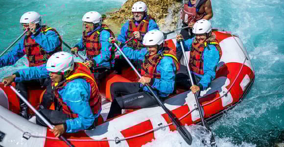 Soca-Fluss, Slowenien: Wildwasser-Rafting