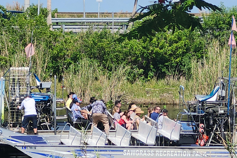 Everglades airboat tour with private transportation