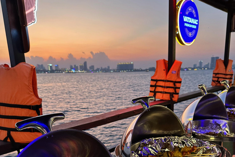 Phnom Penh: Crociera al tramonto - Tre pacchetti da scegliere!Pacchetto Ambra - Birra e bevande analcoliche a flusso libero