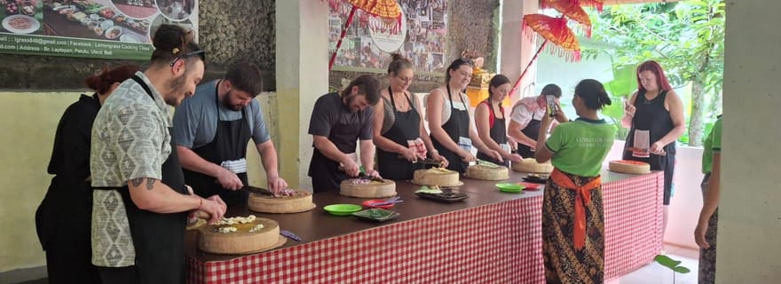 Ubud : cours de cuisine balinaise, visite des rizières et du marché