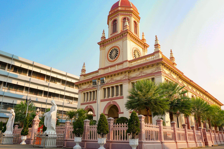 Bangkok: tour gastronómico de medio día en bicicleta con almuerzoTour privado con recogida y regreso al hotel