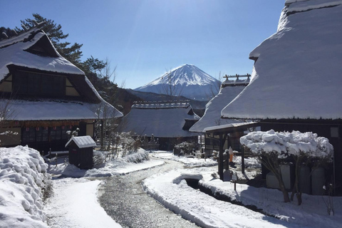 Utsikt över Fuji-berget och rundtur på Suntory Whisky Hakushu-destilleriet