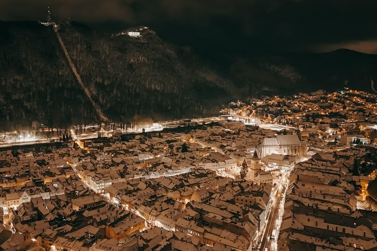 Brașov: Night Hike to the Brașov Sign with Guide