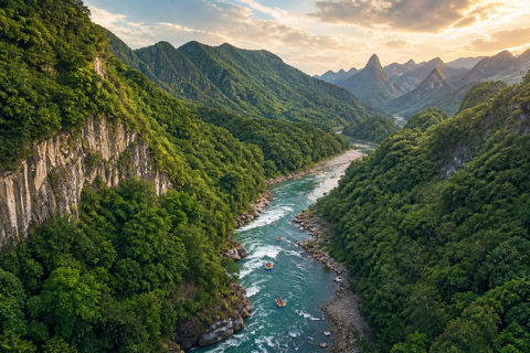 Zhangjiajie: Mengdong River Rafting Ticket with Transfer Rafting Ticket with Round-Trip Hotel Transfer