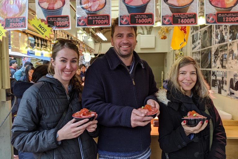 Visite en petit groupe du marché aux poissons de Tsukiji, visite culinaire